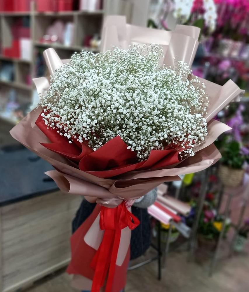 Букет Белые хлопья в Ключах Букет цветов из: Гипсофила в Ключах