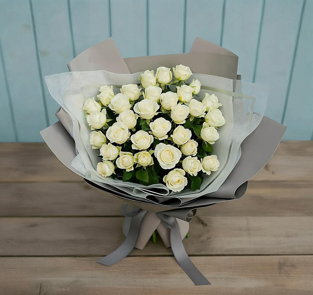 Букет Белоснежная нежность в Ключах