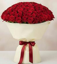 Букет 101 Красная роза Милано в Ключах