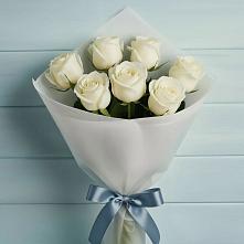 Букет 7 Белых роз Эдлесс Лав в Ключах