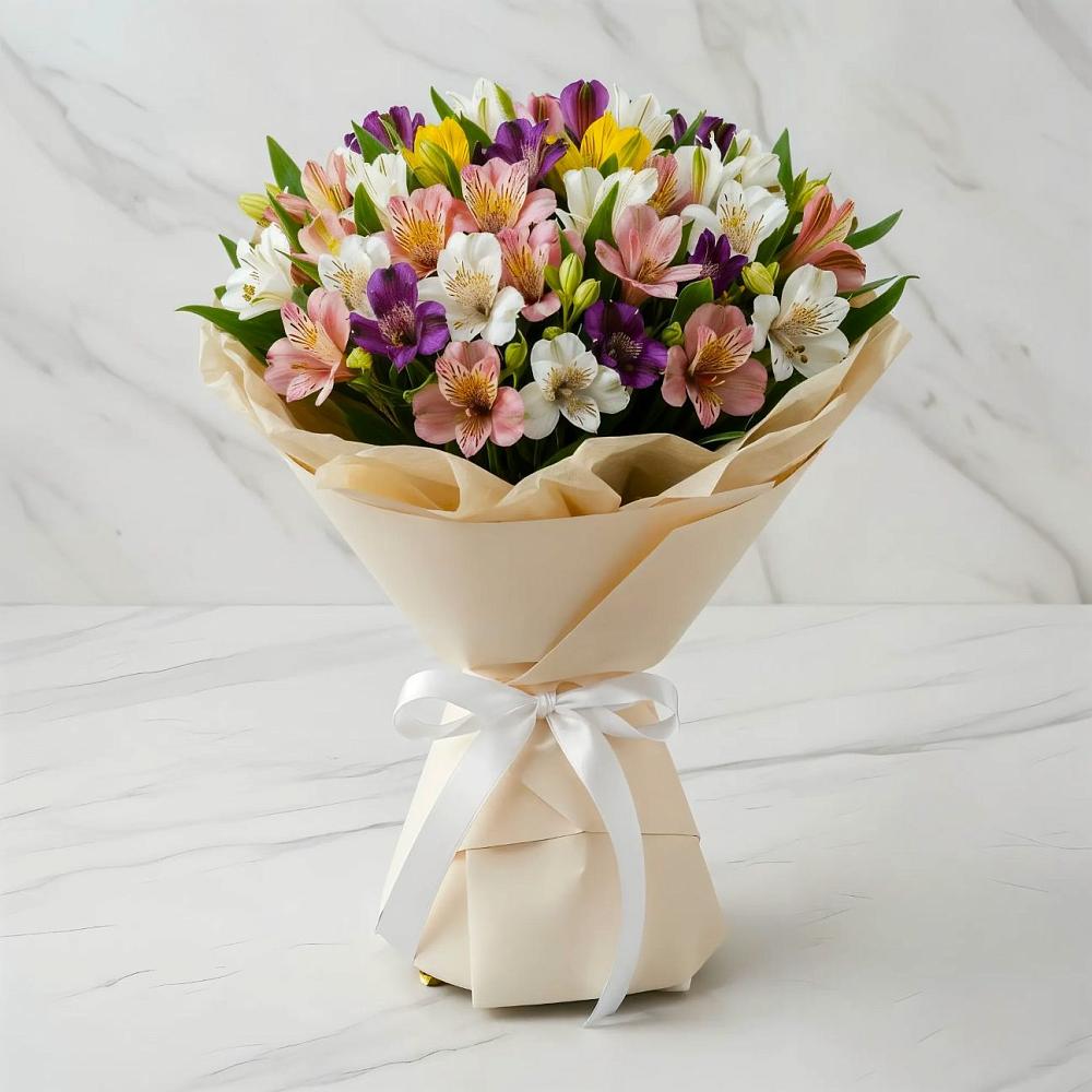 Букет цветов из: Альстромерии в Ключах