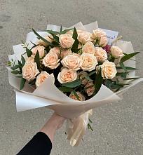 Букет Кремовые розы Латте в Ключах