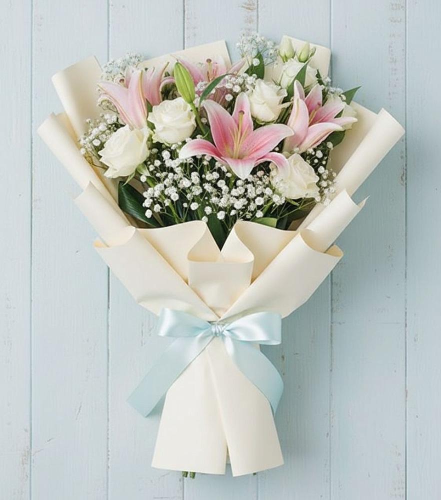 Букет цветов из: Лилии в Ключах