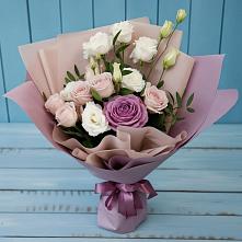 Букет цветов из:  Розы и Лизиантусы в Ключах