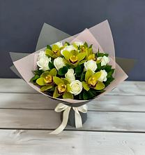 Букет цветов из:  Орхидеи и Розы в Ключах