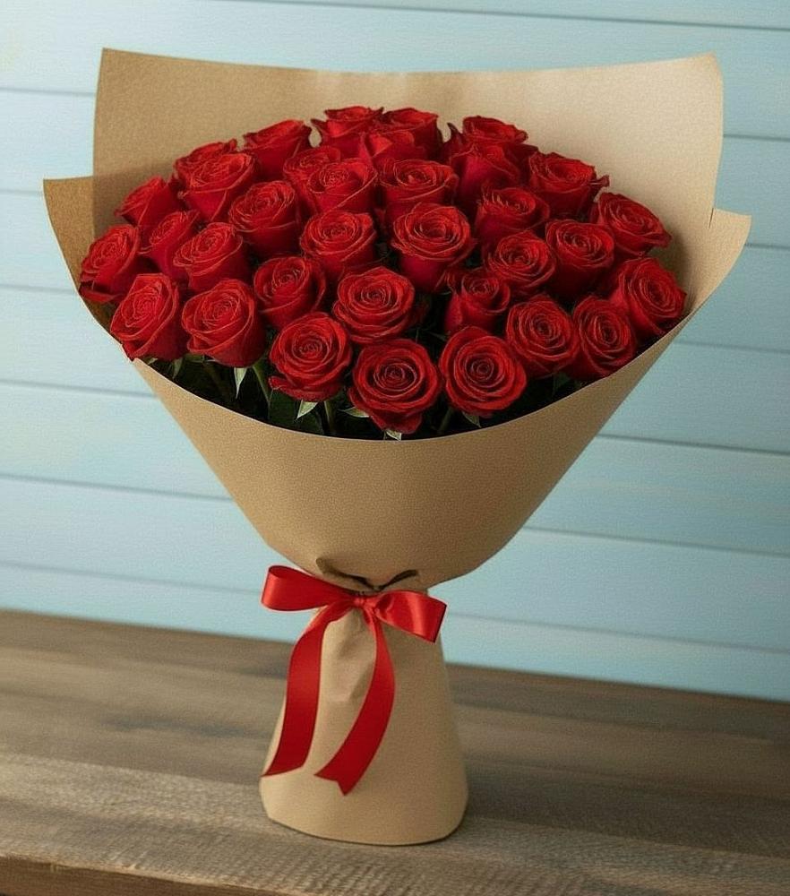 Букет Красные розы Милано в Ключах