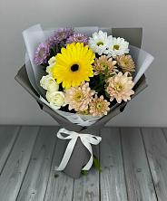 Букет цветов из:  Розы, Герберы и Хризантемы в Ключах