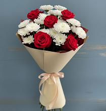 Букет цветов из:  Розы и Хризантемы в Ключах