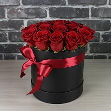 Цветочная композиция из Розы в шляпной коробке в Ключах