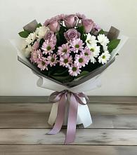 Букет цветов из:  Хризантемы и Розы в Ключах