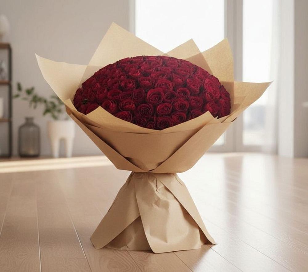 Букет 101 Красная роза в Ключах