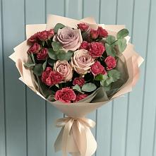 Букет цветов из:  Гвоздики и Розы в Ключах