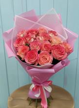 Букет 15 Розовых роз Равель в Ключах