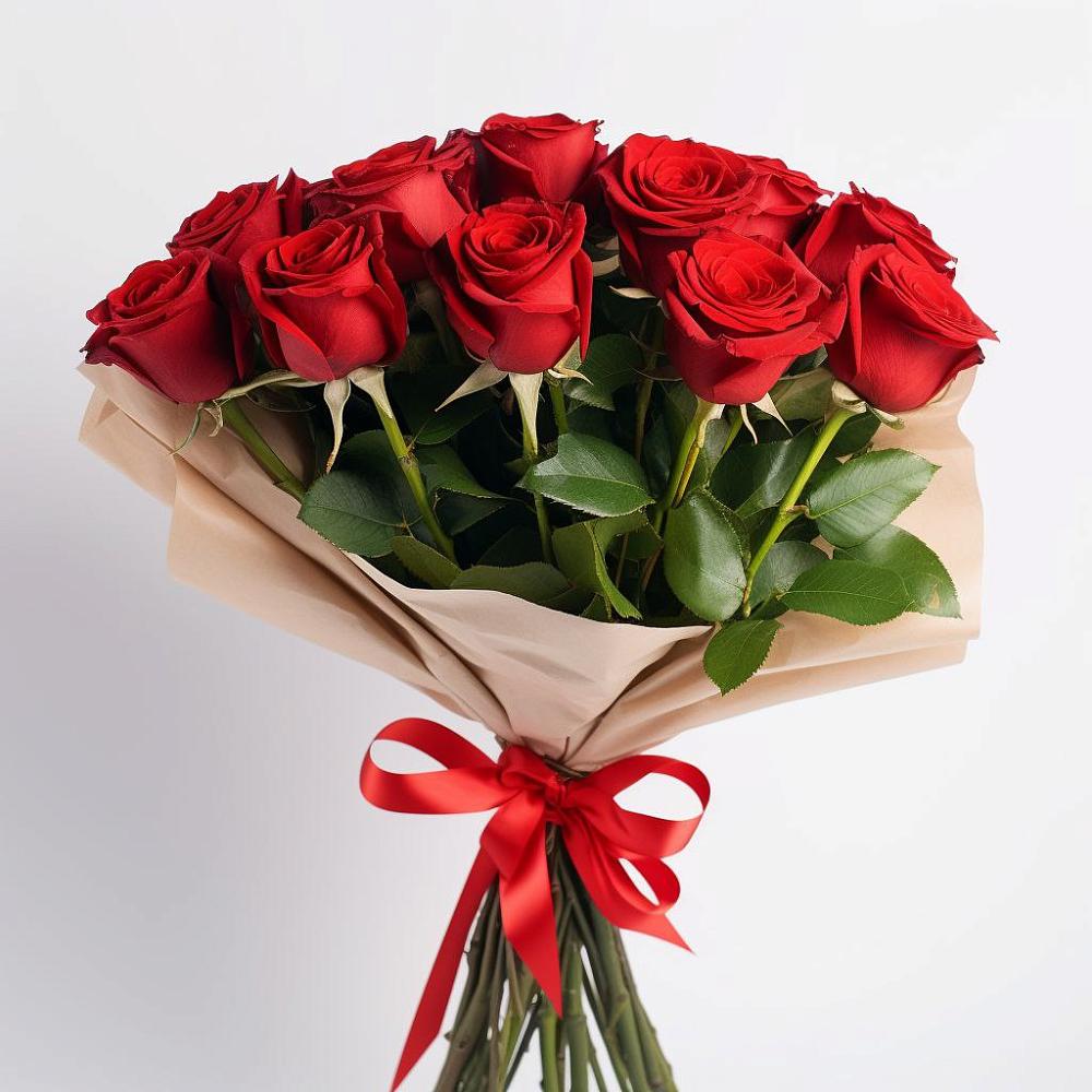 Букет 11 Красных роз Эдлесс Лав в Ключах