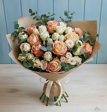 Букет цветов из:  Альстромерии и Розы в Ключах